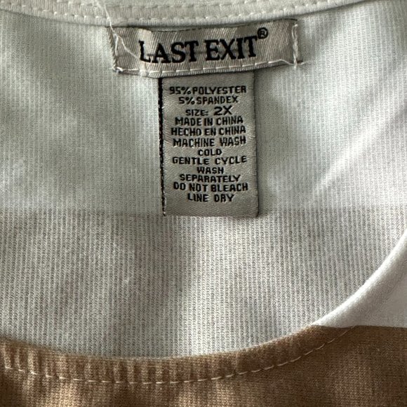 Last Exit Fit & Flare Pleated Striped Dress - Picture 2 of 3